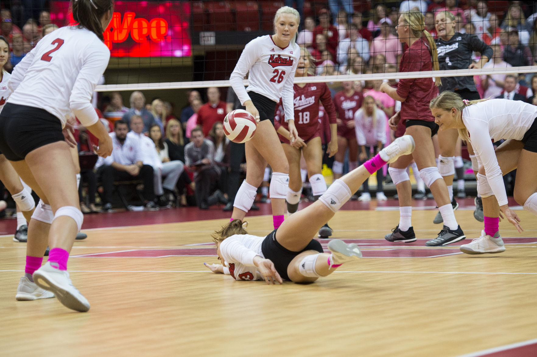 Nebraska vs. Indiana volleyball, 10/10